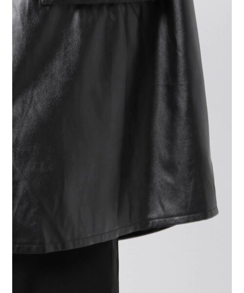 COTORICA（コトリカ）の「フェイクレザーCPOシャツ（シャツ/ブラウス・メンズ・ブラック・LARGE/MEDIUM）」の6枚目の写真