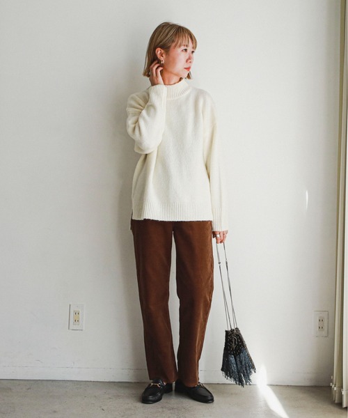 feepur（フェピュール）の「ハイウエストコーデュロイパンツ（その他パンツ・レディース・ベージュ/アイボリー/ブラウン・SMALL/MEDIUM）」の21枚目の写真