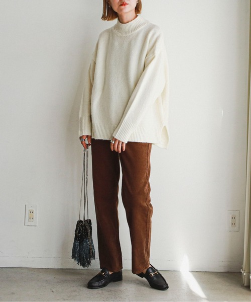 feepur（フェピュール）の「ハイウエストコーデュロイパンツ（その他パンツ・レディース・ベージュ/アイボリー/ブラウン・SMALL/MEDIUM）」の12枚目の写真