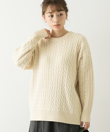 URBAN RESEARCH Sonny Label | ウォッシャブルニットケーブルプルオーバー(ニット/セーター)