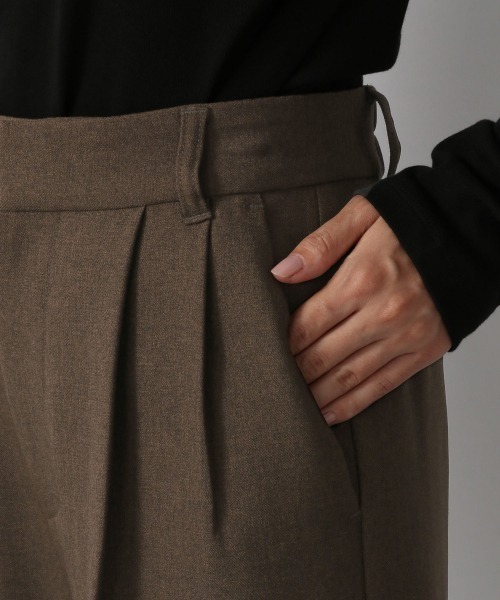 LOWRYS FARM（ローリーズファーム）の「メランジショートパンツ　238070（その他パンツ・レディース・ブラック/ブラウン/アイボリー・FREE）」の7枚目の写真