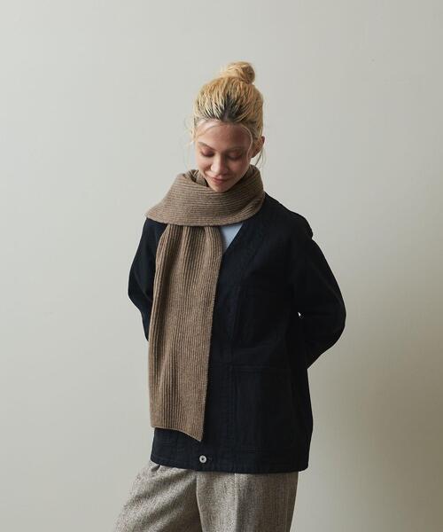 Johnstons of Elgin＞CASHMERE RIB STOLE/ストール 【公式通販】