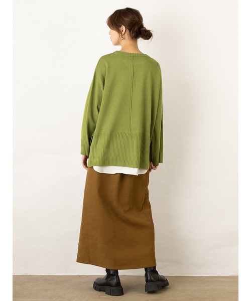 OandI(オーアンドアイ)の「シャツドッキングニット(ニット/セーター・レディース・ブラック/ブルー/グリーン・FREE)」の18枚目の写真