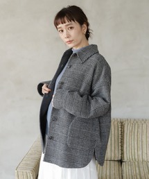 リバーシブルウールシャツジャケット