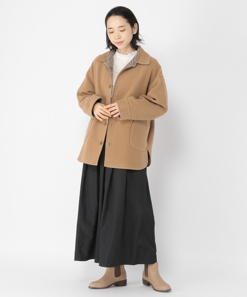 studio CLIP（スタディオクリップ）の「リバーシブルウールシャツジャケット（その他アウター・レディース・ベージュ/グレー/ネイビー/モカ・LARGE/MEDIUM）」の21枚目の写真