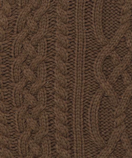 mysty woman（ミスティウーマン）の「キーネックケーブルプルオーバー 258224（ニット/セーター・レディース・アイボリー/カーキ/ライトグレー/ブラウン/ピンク/モカ・FREE）」の22枚目の写真