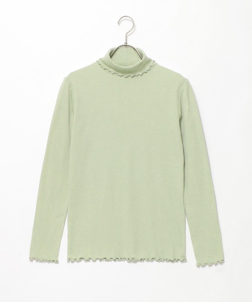 Honeys(ハニーズ)の「メローテレコタートル(Tシャツ/カットソー・レディース・ブルー系その他/ピンク/アイボリー/グレイッシュベージュ/モカ/ブラック/スミクロ/オリーブ・L/LL/M)」の12枚目の写真