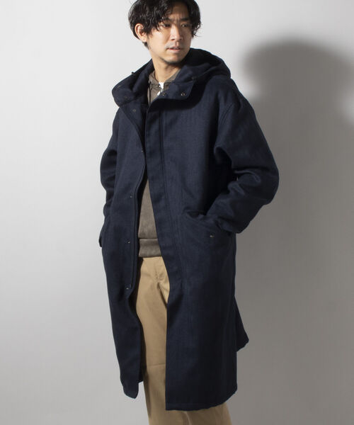 TAION(タイオン)の「【TAION/タイオン】別注 CR HOOD COAT + VEST SET(※LIMONTA EAST使用)(モッズコート・メンズ・ネイビー/グレー/ブルー・MEDIUM/LARGE/X-LARGE)」の10枚目の写真