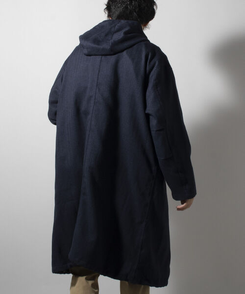 TAION(タイオン)の「【TAION/タイオン】別注 CR HOOD COAT + VEST SET(※LIMONTA EAST使用)(モッズコート・メンズ・ネイビー/グレー/ブルー・MEDIUM/LARGE/X-LARGE)」の7枚目の写真