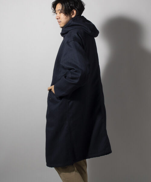 TAION(タイオン)の「【TAION/タイオン】別注 CR HOOD COAT + VEST SET(※LIMONTA EAST使用)(モッズコート・メンズ・ネイビー/グレー/ブルー・MEDIUM/LARGE/X-LARGE)」の16枚目の写真