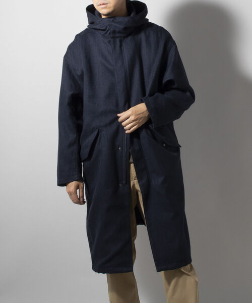 TAION(タイオン)の「【TAION/タイオン】別注 CR HOOD COAT + VEST SET(※LIMONTA EAST使用)(モッズコート・メンズ・ネイビー/グレー/ブルー・MEDIUM/LARGE/X-LARGE)」の20枚目の写真