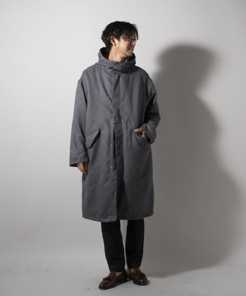 TAION(タイオン)の「【TAION/タイオン】別注 CR HOOD COAT + VEST SET(※LIMONTA EAST使用)(モッズコート・メンズ・ネイビー/グレー/ブルー・MEDIUM/LARGE/X-LARGE)」の17枚目の写真