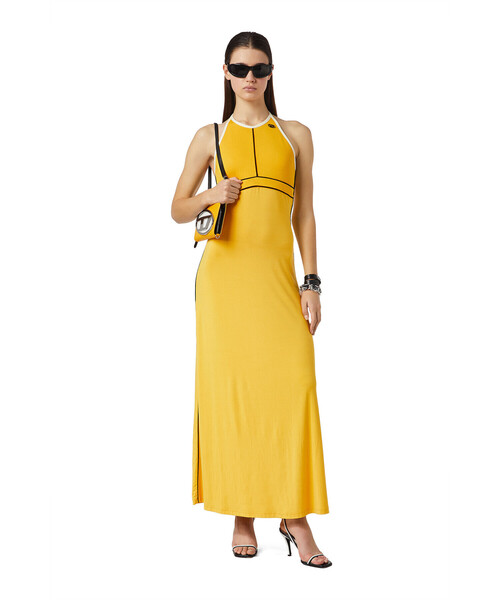 DIESEL（ディーゼル）の「レディース ラウンドDロゴ カラーブロック お財布ポシェット（財布・レディース・イエロー・UNI）」の8枚目の写真