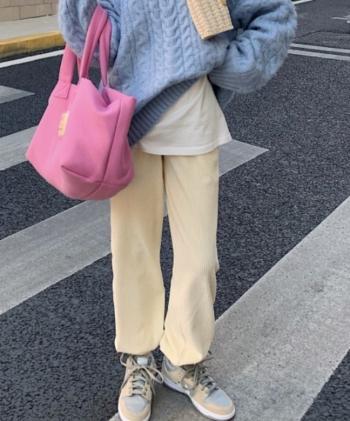 MANGROVE（マングローブ）の「パステルコーデュロイジョガーパンツ（その他パンツ・レディース・ライトグレー/スカイブルー/アイボリー/レモンイエロー/ピンク/ブルー・FREE）」の20枚目の写真