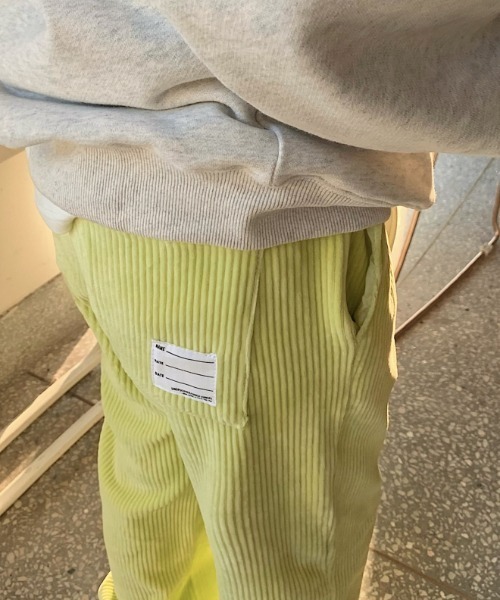 MANGROVE（マングローブ）の「パステルコーデュロイジョガーパンツ（その他パンツ・レディース・ライトグレー/スカイブルー/アイボリー/レモンイエロー/ピンク/ブルー・FREE）」の14枚目の写真