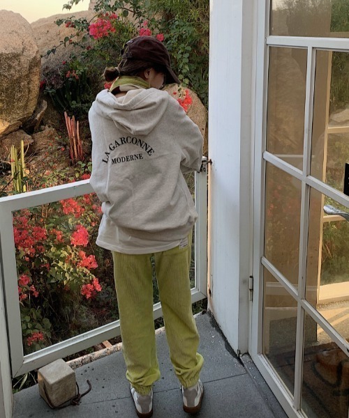 MANGROVE（マングローブ）の「パステルコーデュロイジョガーパンツ（その他パンツ・レディース・ライトグレー/スカイブルー/アイボリー/レモンイエロー/ピンク/ブルー・FREE）」の11枚目の写真