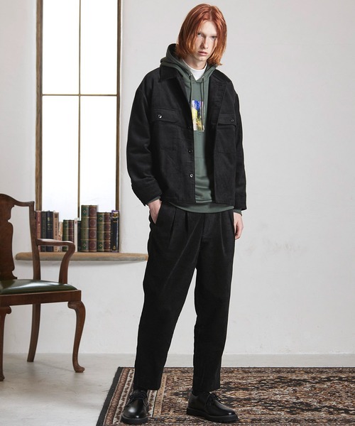 ENDER PRODUCTS(エンダープロダクツ)の「◆上下セット◆ビッグシルエット コーデュロイ セットアップ/CPOジャケット/タックバルーンテーパードワイドパンツ【ENDER PRODUCTS/エンダープロダクツ】(セットアップ・メンズ・ネイビー/ダークブラウン/ブラック・M/L)」の2枚目の写真