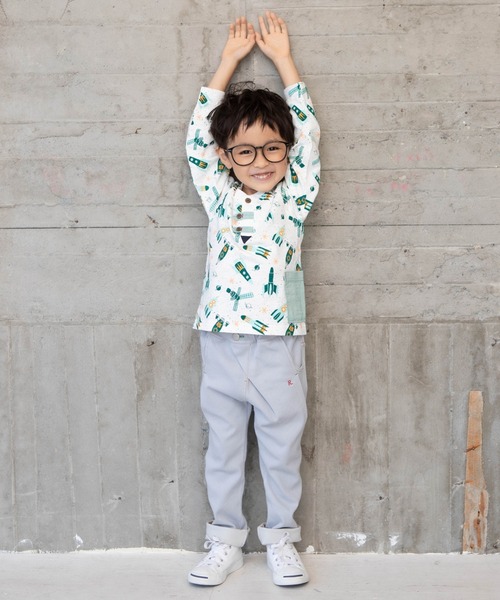 RAGMART（ラグマート）の「ニットデニムパンツ（その他パンツ・キッズ・グレー/ネイビー・110cm/130cm/120cm/100cm）」の13枚目の写真