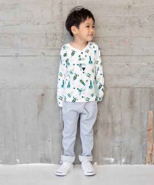 RAGMART（ラグマート）の「ニットデニムパンツ（その他パンツ・キッズ・グレー/ネイビー・110cm/130cm/120cm/100cm）」の12枚目の写真