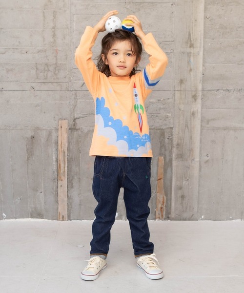 RAGMART（ラグマート）の「ニットデニムパンツ（その他パンツ・キッズ・グレー/ネイビー・110cm/130cm/120cm/100cm）」の10枚目の写真