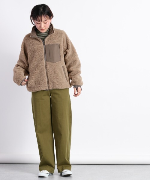 cepo(セポ)の「リバーシブルボアブルゾン(ブルゾン・レディース・オレンジ/グレー/オフホワイト・M)」の13枚目の写真