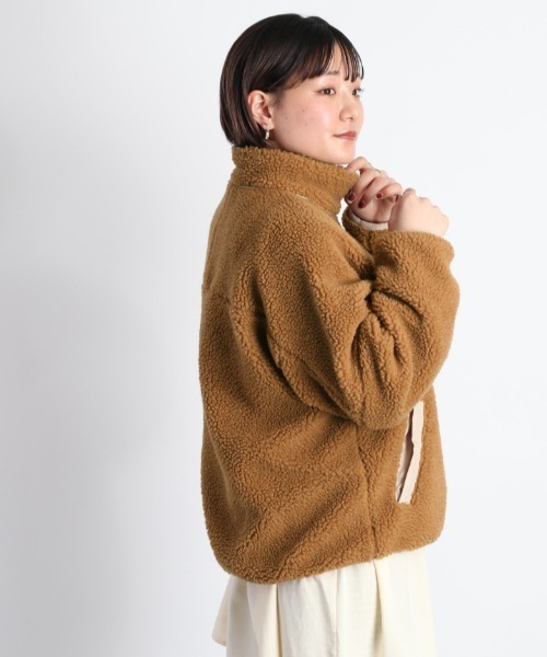 cepo(セポ)の「リバーシブルボアブルゾン(ブルゾン・レディース・オレンジ/グレー/オフホワイト・M)」の19枚目の写真