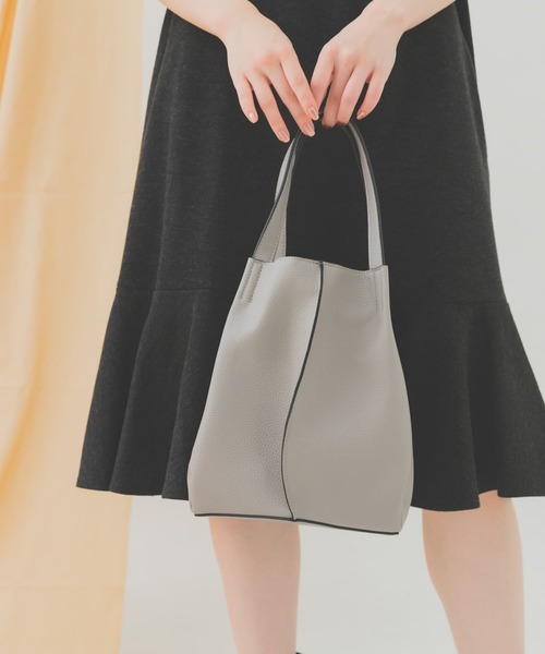 RODE SKO（ロデスコ）の「2WAYタックトートバッグ（トートバッグ・レディース・ブラック/ベージュ/グリーン/グレー/ライトブルー・ONE）」の19枚目の写真