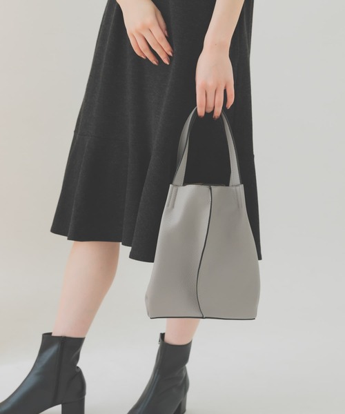 RODE SKO（ロデスコ）の「2WAYタックトートバッグ（トートバッグ・レディース・ブラック/ベージュ/グリーン/グレー/ライトブルー・ONE）」の21枚目の写真