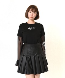 MILK（ミルク）の「Fake Leather タックキュロット（その他パンツ