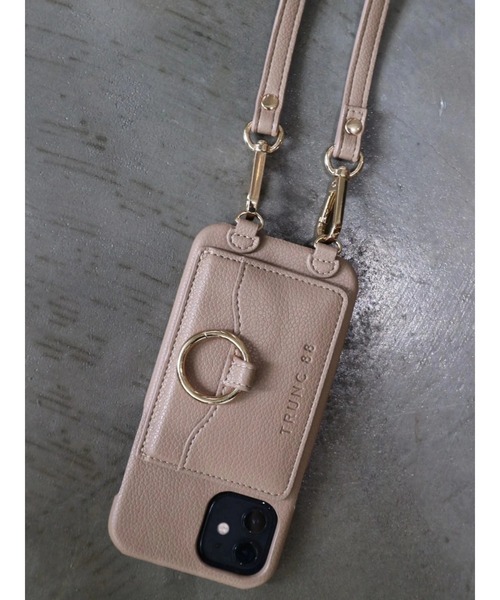 TRUNC(トランクエイティーエイト)の「(iPhone13対応)Shoulder Strap iPhone Case(スマホケース/カバー・レディース・ブラック/ベージュ・FREE)」の2枚目の写真