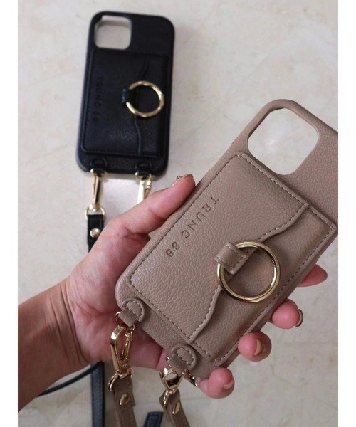 TRUNC(トランクエイティーエイト)の「(iPhone13対応)Shoulder Strap iPhone Case(スマホケース/カバー・レディース・ブラック/ベージュ・FREE)」の11枚目の写真