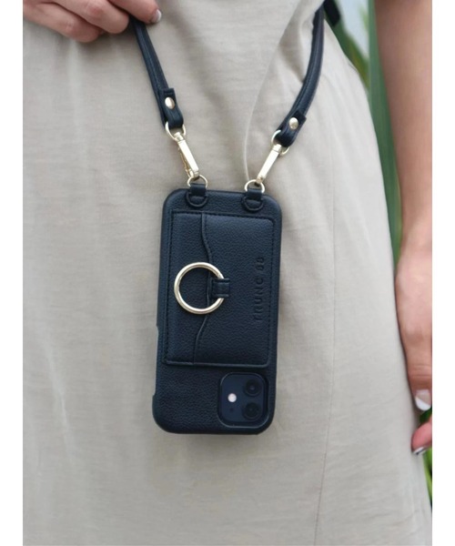 TRUNC(トランクエイティーエイト)の「(iPhone13対応)Shoulder Strap iPhone Case(スマホケース/カバー・レディース・ブラック/ベージュ・FREE)」の7枚目の写真