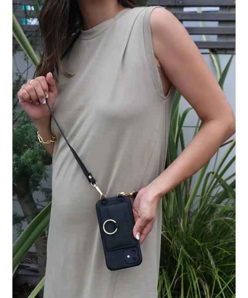 TRUNC(トランクエイティーエイト)の「(iPhone13対応)Shoulder Strap iPhone Case(スマホケース/カバー・レディース・ブラック/ベージュ・FREE)」の8枚目の写真