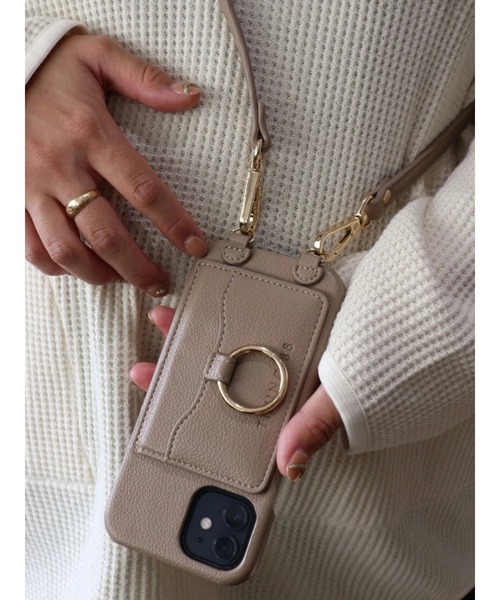 TRUNC(トランクエイティーエイト)の「(iPhone13対応)Shoulder Strap iPhone Case(スマホケース/カバー・レディース・ブラック/ベージュ・FREE)」の14枚目の写真