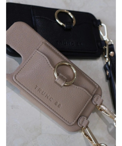 TRUNC(トランクエイティーエイト)の「(iPhone13対応)Shoulder Strap iPhone Case(スマホケース/カバー・レディース・ブラック/ベージュ・FREE)」の6枚目の写真