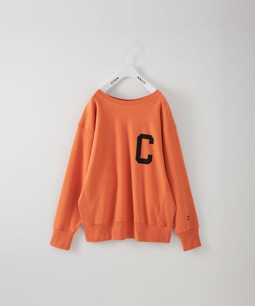CITEN（シテン）の「＜CITEN（シテン）＞カレッジスウェット by YF トップス（スウェット・メンズ・ブラック/オレンジ・FREE）」の10枚目の写真