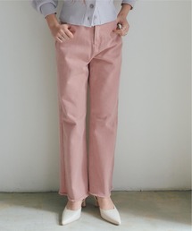 titivate | 裾ﾌﾘﾝｼﾞﾃﾞﾆﾑﾜｲﾄﾞﾊﾟﾝﾂ(デニムパンツ)