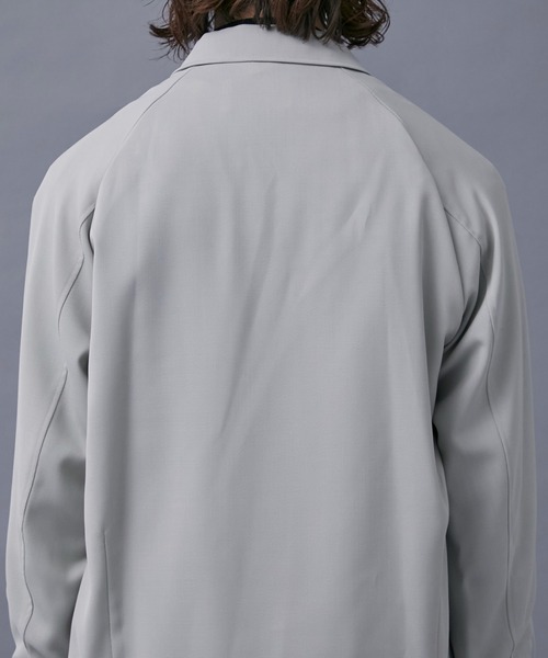 PUBLIC TOKYO（パブリックトウキョウ）の「AQUA WOOLカルゼジップブルゾン（ブルゾン・メンズ・ネイビー/アイボリー/ダークグレー/グリーン系その他・1/2/3）」の11枚目の写真