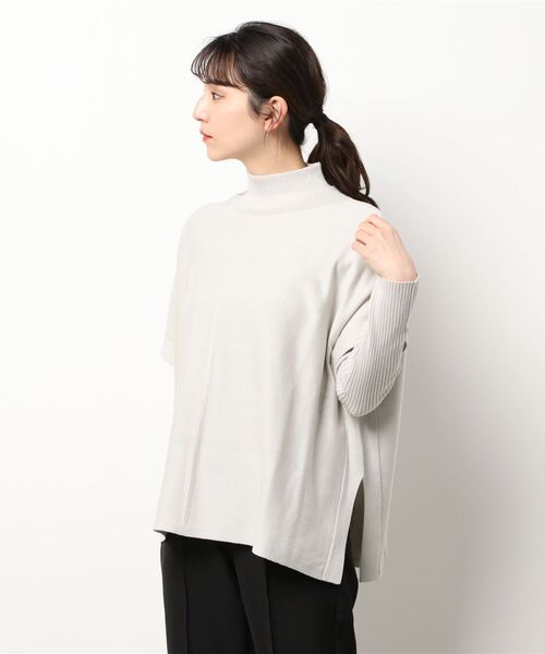 Te chichi（テチチ）の「ベスト×リブニットセット（アンサンブル・レディース・ベージュ/グレー/チャコール・ﾌﾘ-）」の2枚目の写真