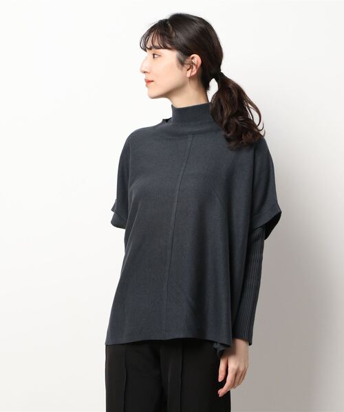 Te chichi（テチチ）の「ベスト×リブニットセット（アンサンブル・レディース・ベージュ/グレー/チャコール・ﾌﾘ-）」の3枚目の写真