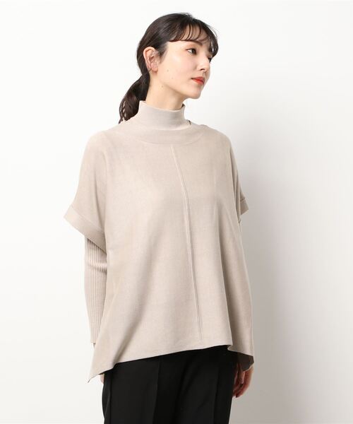 Te chichi（テチチ）の「ベスト×リブニットセット（アンサンブル・レディース・ベージュ/グレー/チャコール・ﾌﾘ-）」の7枚目の写真