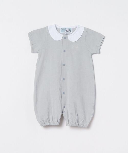 agnes b.（アニエスベー）の「ベビー トロンプルイユ 半袖2wayオール（ロンパース・キッズ・グレー系その他・FREE）」の3枚目の写真