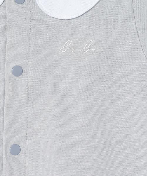 agnes b.（アニエスベー）の「ベビー トロンプルイユ 半袖2wayオール（ロンパース・キッズ・グレー系その他・FREE）」の2枚目の写真