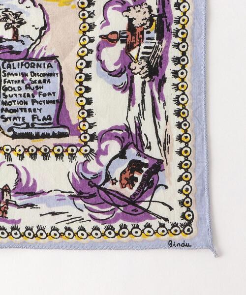 BINDU(ビンドゥー)の「<BINDU(ビンドゥー)>California BANDANA/バンダナ(バンダナ/スカーフ・レディース・イエロー/ライラック・FREE)」の3枚目の写真