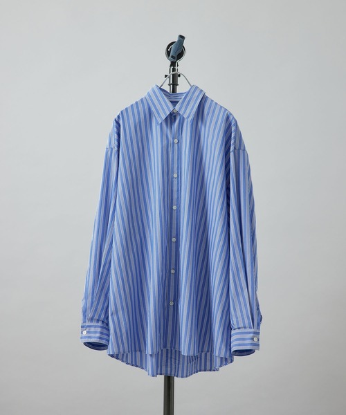 re_k by JUNRED（レクバイジュンレッド）の「【　re_k by JUNRED　】BIGブロードレギュラーカラーシャツ（シャツ/ブラウス・メンズ・ホワイト/サックスブルー/ブルー系その他4・S/M/L）」の3枚目の写真