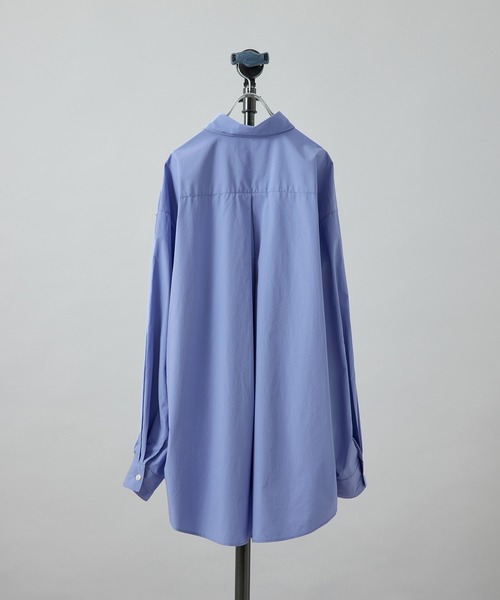 re_k by JUNRED（レクバイジュンレッド）の「【　re_k by JUNRED　】BIGブロードレギュラーカラーシャツ（シャツ/ブラウス・メンズ・ホワイト/サックスブルー/ブルー系その他4・S/M/L）」の5枚目の写真