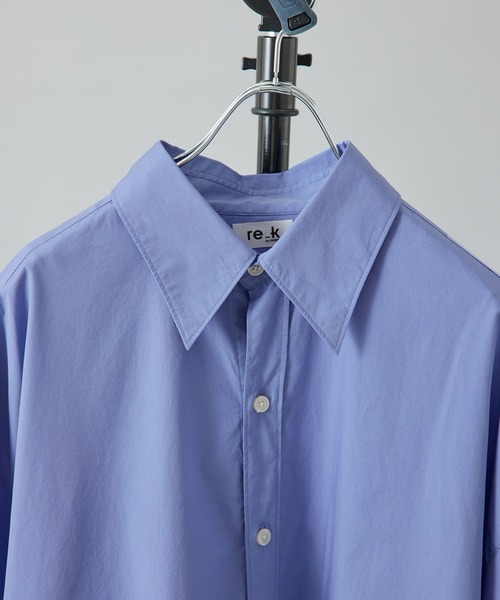 re_k by JUNRED（レクバイジュンレッド）の「【　re_k by JUNRED　】BIGブロードレギュラーカラーシャツ（シャツ/ブラウス・メンズ・ホワイト/サックスブルー/ブルー系その他4・S/M/L）」の6枚目の写真