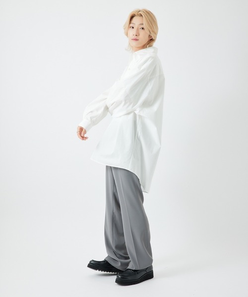 re_k by JUNRED（レクバイジュンレッド）の「【　re_k by JUNRED　】BIGブロードレギュラーカラーシャツ（シャツ/ブラウス・メンズ・ホワイト/サックスブルー/ブルー系その他4・S/M/L）」の22枚目の写真