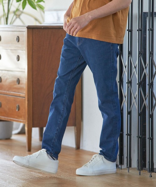 GLOBAL WORK（グローバルワーク）の「モーションテックデニム/263050（デニムパンツ・メンズ・ブラック/ネイビー/ブルー・SMALL/MEDIUM/LARGE）」の3枚目の写真