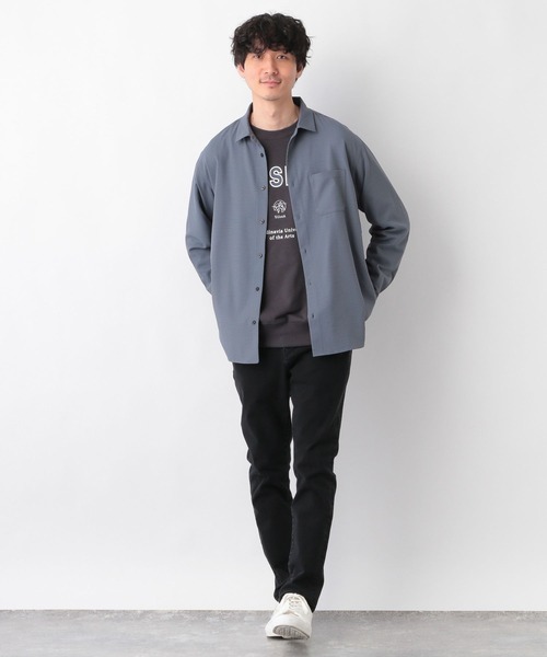 GLOBAL WORK（グローバルワーク）の「モーションテックデニム/263050（デニムパンツ・メンズ・ブラック/ネイビー/ブルー・SMALL/MEDIUM/LARGE）」の4枚目の写真